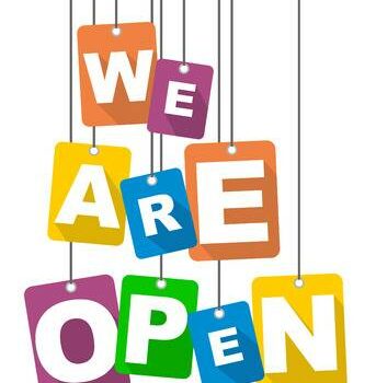 We Are Open! We Are Open!