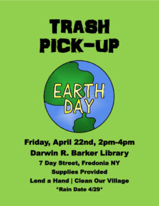 Earth Day Trash Pick Up @ Darwin R Barker Library
