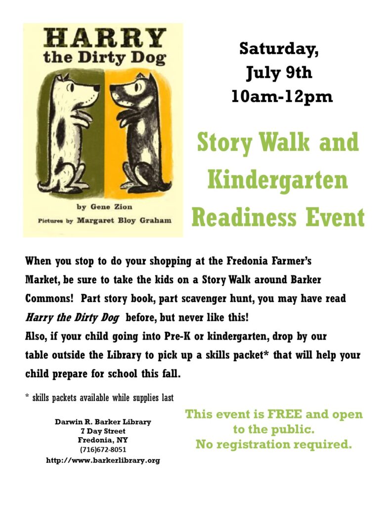 Story Walk and Kindergarten Readiness Event @ Darwin R Barker Library