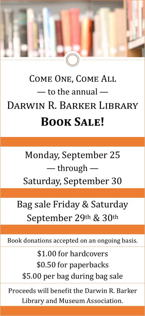 Book Sale @ Darwin R. Barker Library